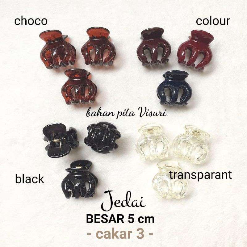 Jepit Jedai Besar 5 cm ( cakar 3 )