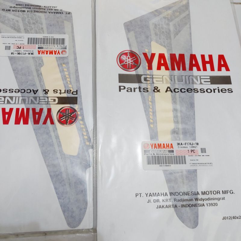 Stiker lis les grafik striping rxking rx king bagian box samping 2004 biru original yamaha