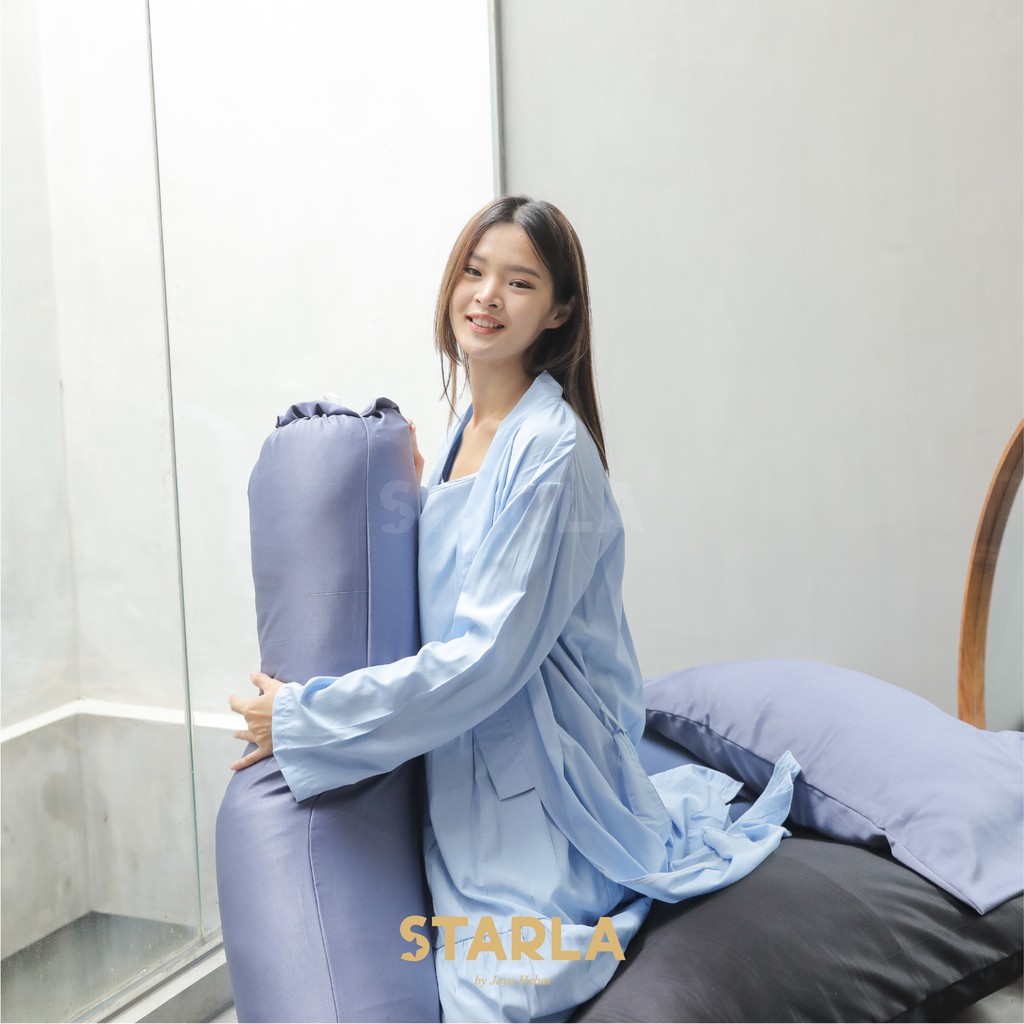 BAJU TIDUR SET 2IN1 Dress WANITA Plus KIMONO PREMIUM DEWASA CLIO STARLA