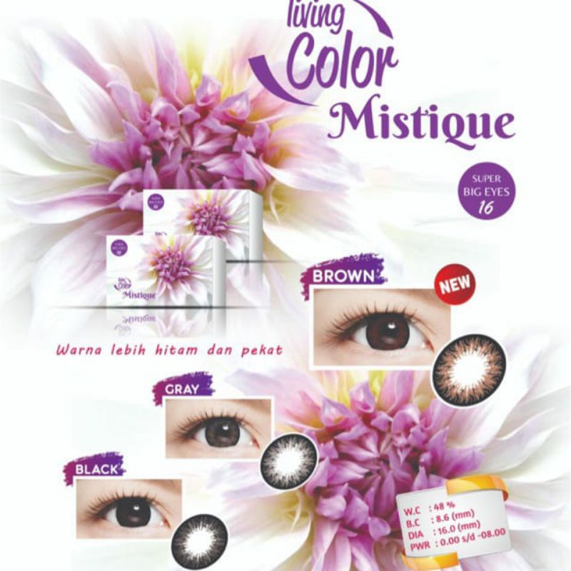 Softlens Mistique by Living Color (Normal, Minus)