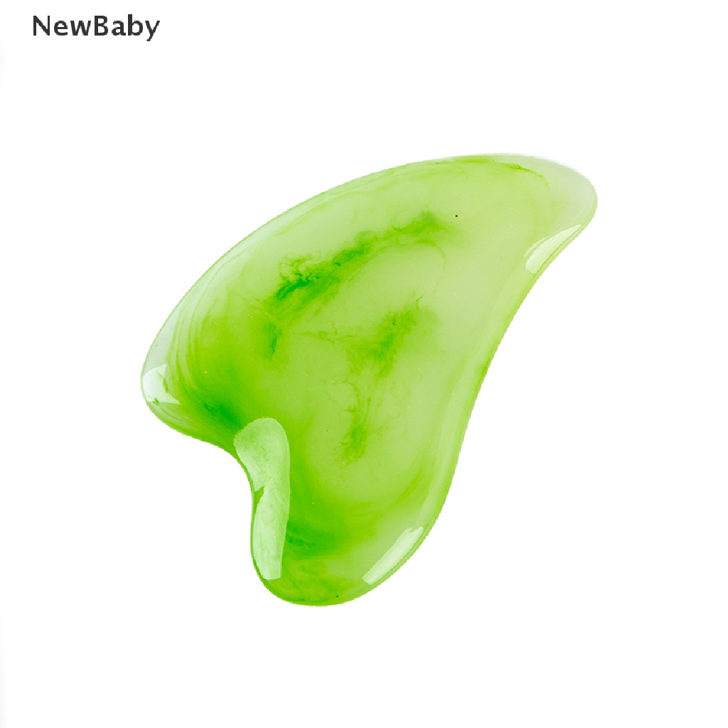 NewBaby Gua sha Stone Board Massage Body Neck Guasha Plate Jade Face Massager Scrapers ID