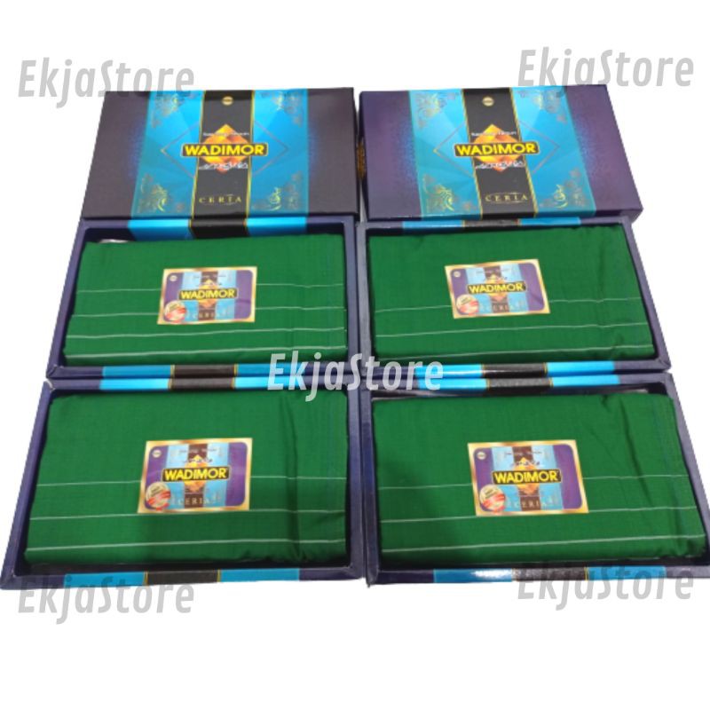 SARUNG WADIMOR HIJAU pria dewasa Tumpal sarung polos seragam NU Ishari pesantren sidogiri