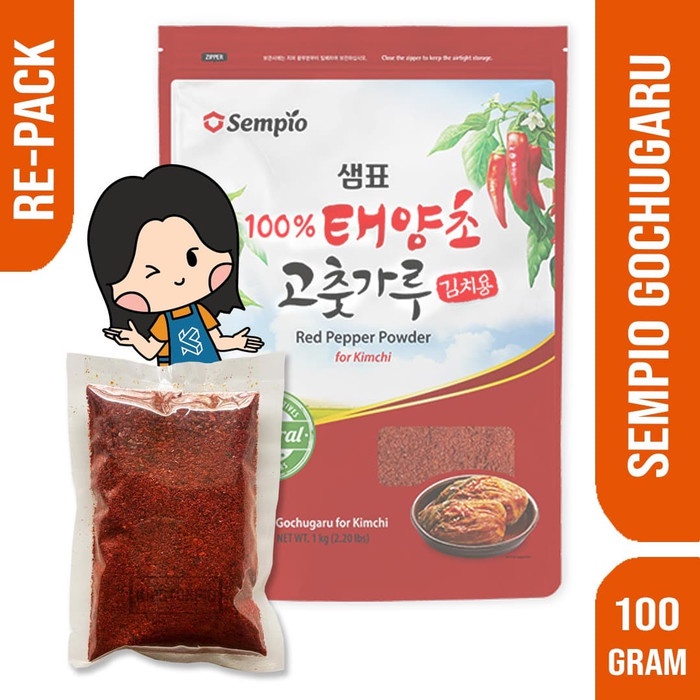 

Sambal-Aneka- Sempio Gochugaru Sempio Korean Hot Pepper Powder Bubuk Kimchi 100 Gram - 100 Gram