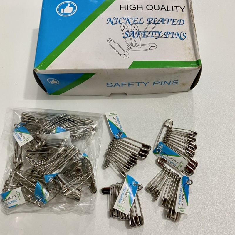 Peniti 10 Renceng / Peniti Great Gross HIGH QUALITY / Nickel Plated Safety Pins