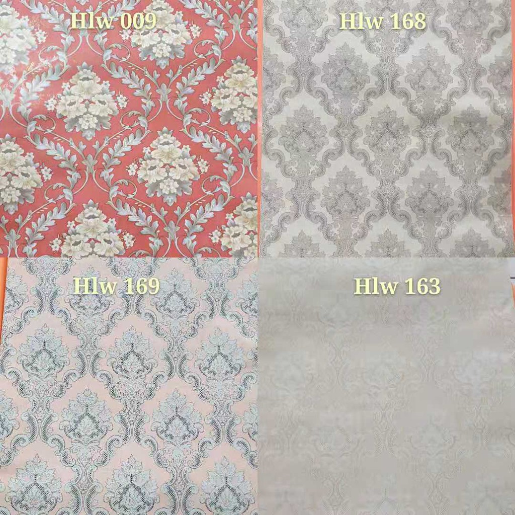 Wallpaper Sticker Dinding Motif Batik Polos