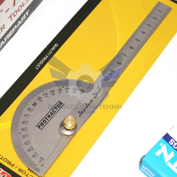 

```````] Protactor 100mm / Protaktor / Busur Derajat / Penggaris Busur SOLID