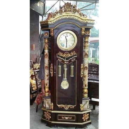 Jam Hias Sudut Jati Jepara