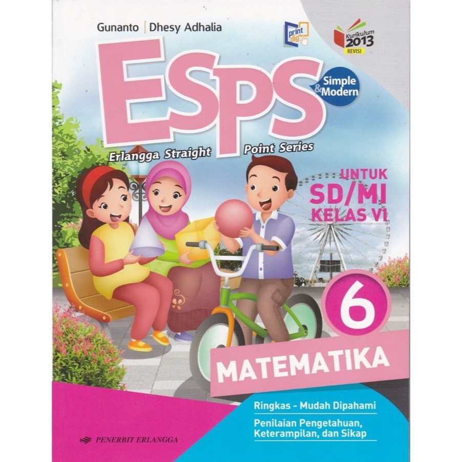 Jual Promo Esps Matematika 6 Untuk Sd Mi Kelas Vi K13n Erlangga Indonesia Shopee Indonesia