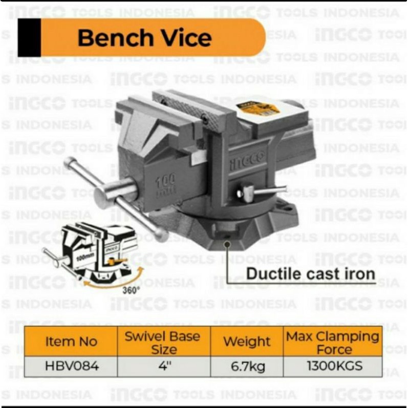 Jual Ragum Catok Paron Putar Ingco Inch Ragum Duduk Meja Putar