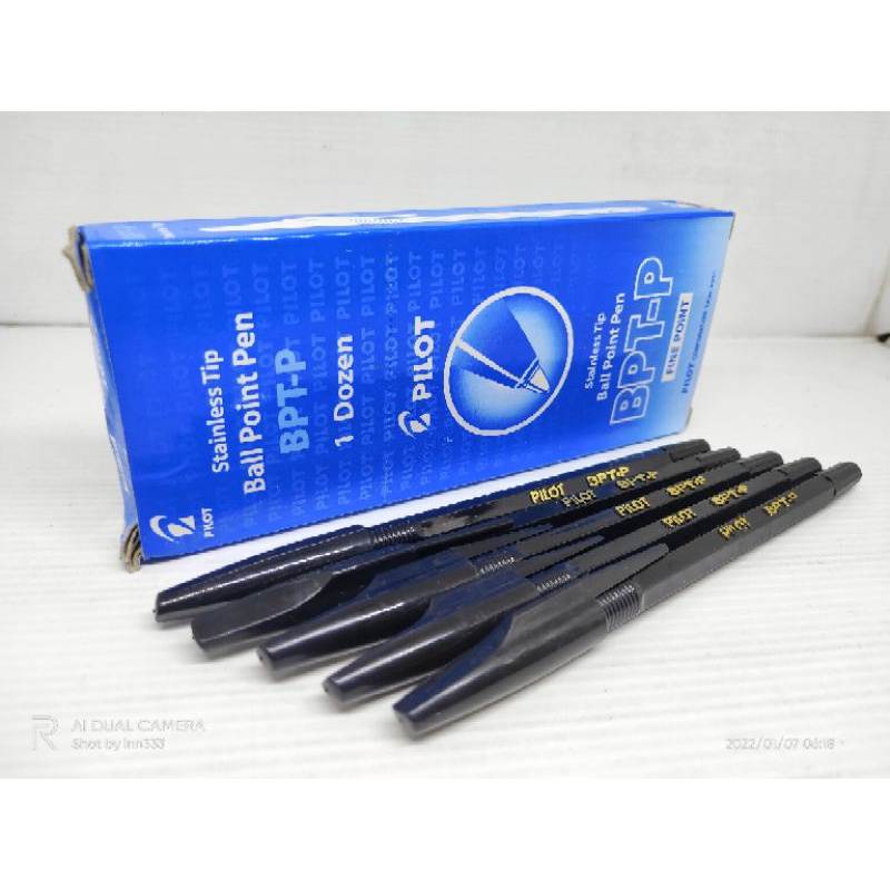 

Bolpen Ballpoint, Pulpen, Ballpen Pilot BPTP Hitam Biru Merah (1 Lusin)