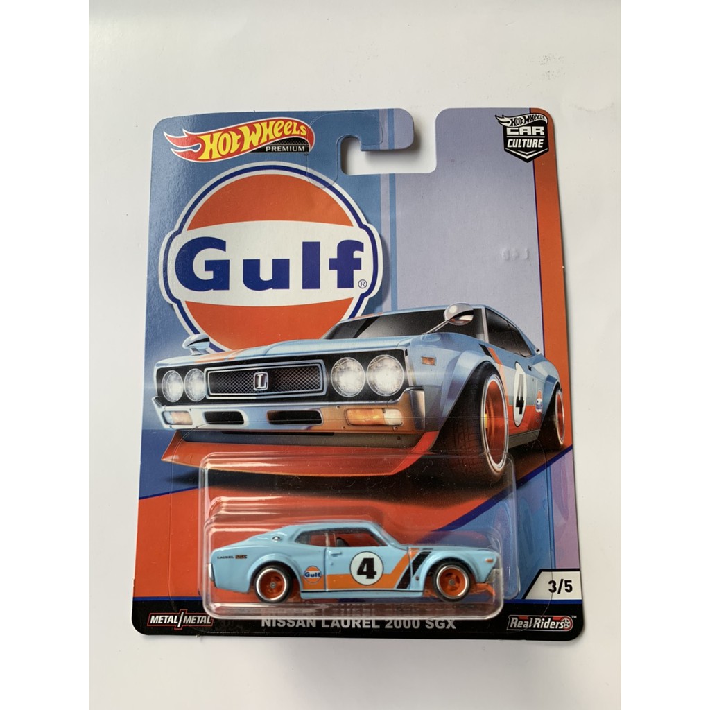 HOTWHEELS HOT WHEELS NISSAN LAUREL 2000 SGX BIRU GULF RETRO BAN KARET DIECAST MOBIL LANGKA ORIGINAL