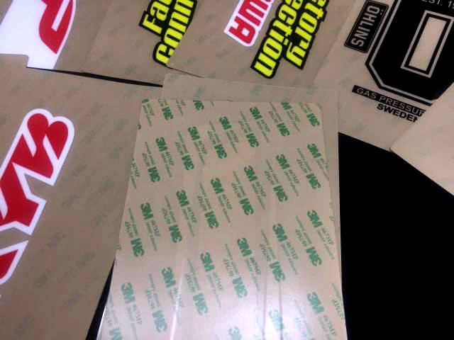 Sticker USD 3M OHLINS WP KYB SHOWA