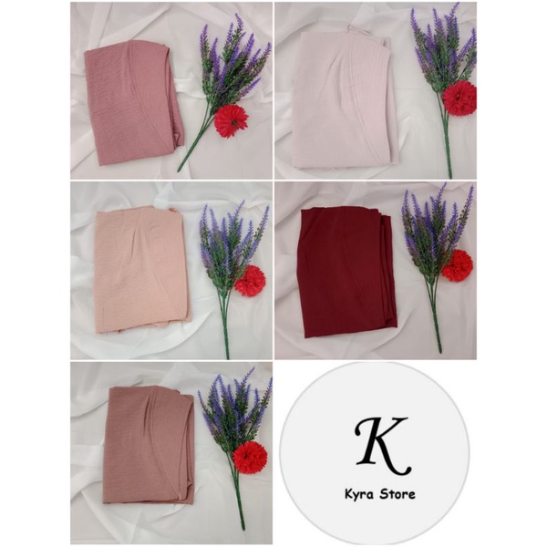 Khimar Panjang / Syari Crinkle KNK-154