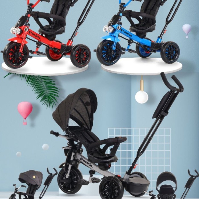 Sepeda Anak Roda Tiga Canopy Pacific 9950 Tricycle Anak ( Epedisi / Cargo )