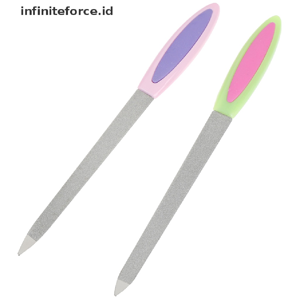 Infiniteforce.id Kikir Kuku Dua Sisi Bahan Metal Untuk Manicure / Pedicure