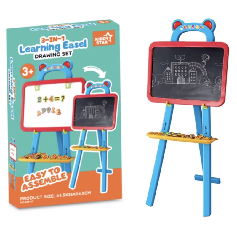 

Kiddy Star Papan Tulis Learning Easel 3in1 / papan tulis anak