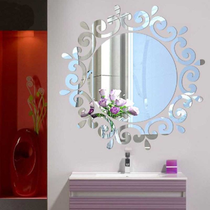 SPCR Stiker Dekorasi Dinding European Style Mirror Acrylic SL06