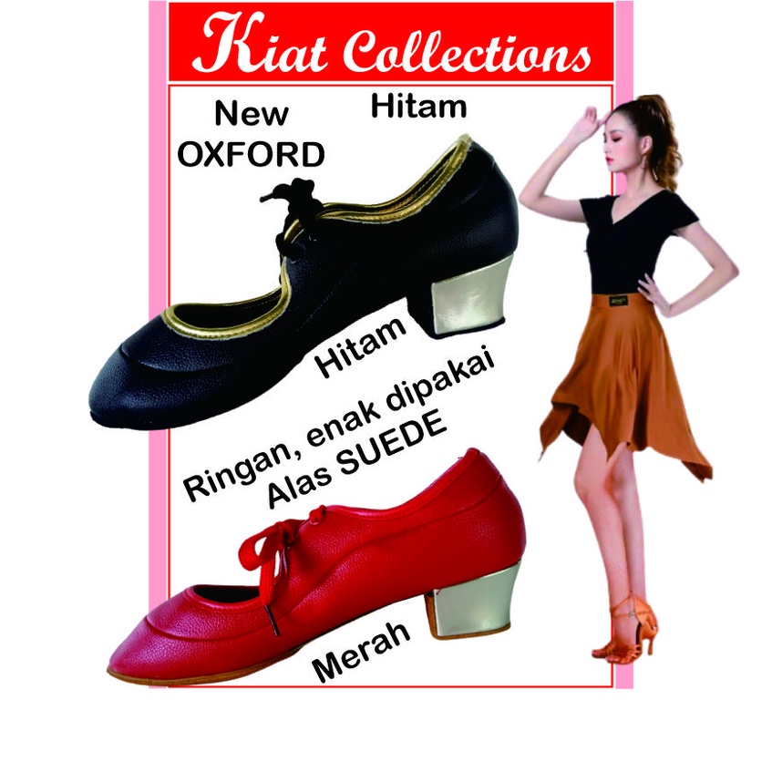 Sepatu Oxford NEW Sepatu Dansa Wanita Rumba Waltz Tango Dansa Latin  Salsa Ballroom Modern Dance Best seller Empuk keren banyak disukai penari