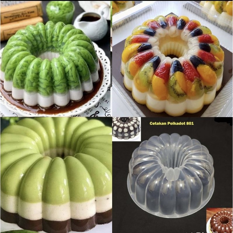 BISA COD - Loyang Cetakan Jelly Agar Puding Garis Besar 801 Murah