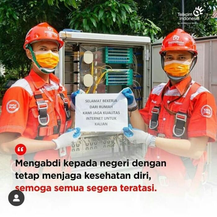Wear | Baju Seragam Indihome Telkom Akses Lengan Pendek Size S, M, L, Xl Trop