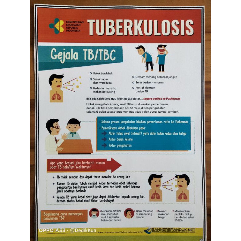 138 Poster Gejala Tb Tbc Shopee Indonesia