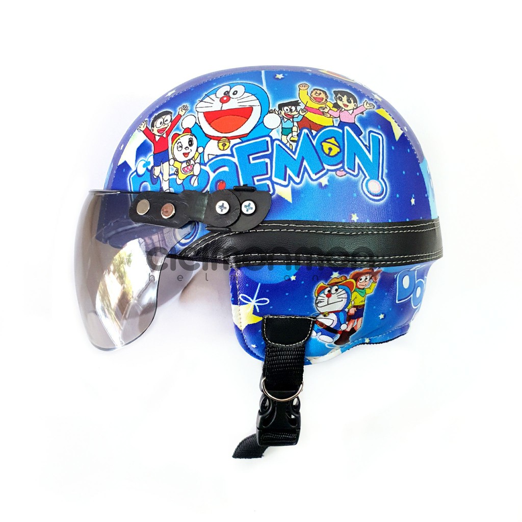 SPECIAL Helm Anak Retro Karakter Doraemon