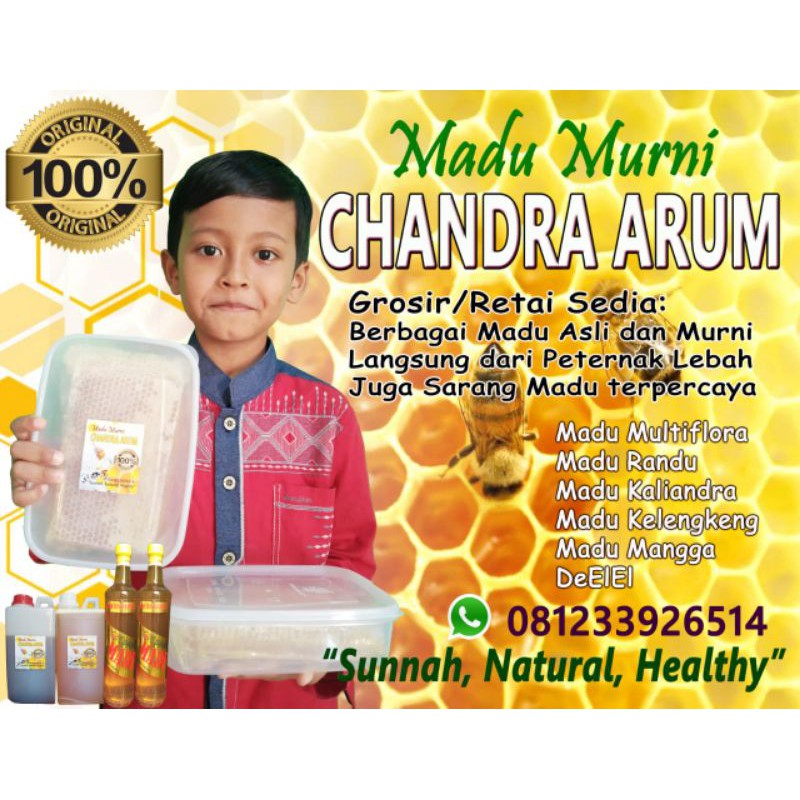 

Madu Sarang 500gr Apis Melifera Nekta Multiflora