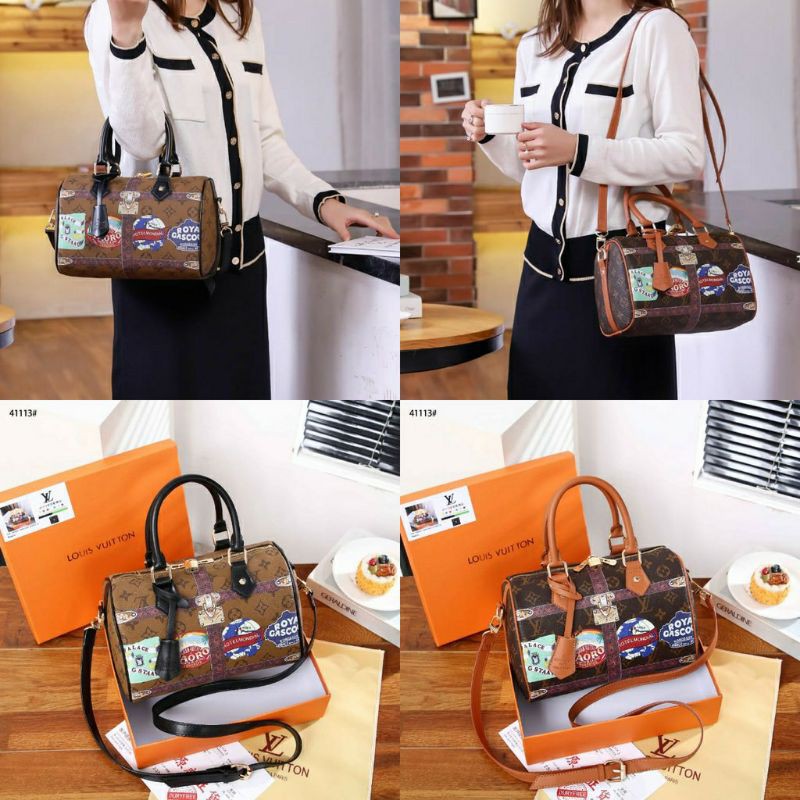 Tas LV Speedy Bandouliere 25 My Lv World Tour With BOX 41113