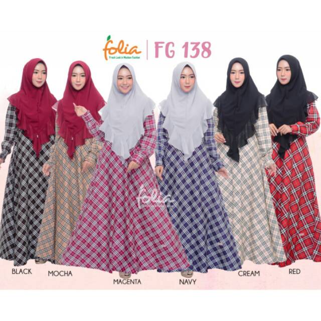 Gamis katun folia