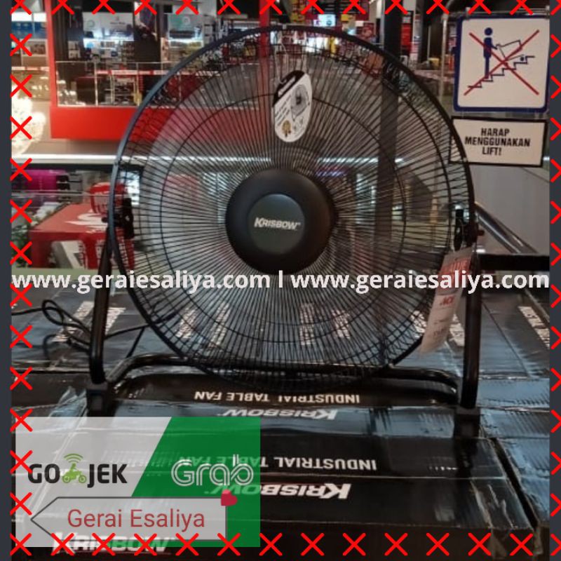 KRISBOW KIPAS ANGIN MEJA INDUSTRI 40CM/KIPAS ANGIN MEJA 3 SPEED