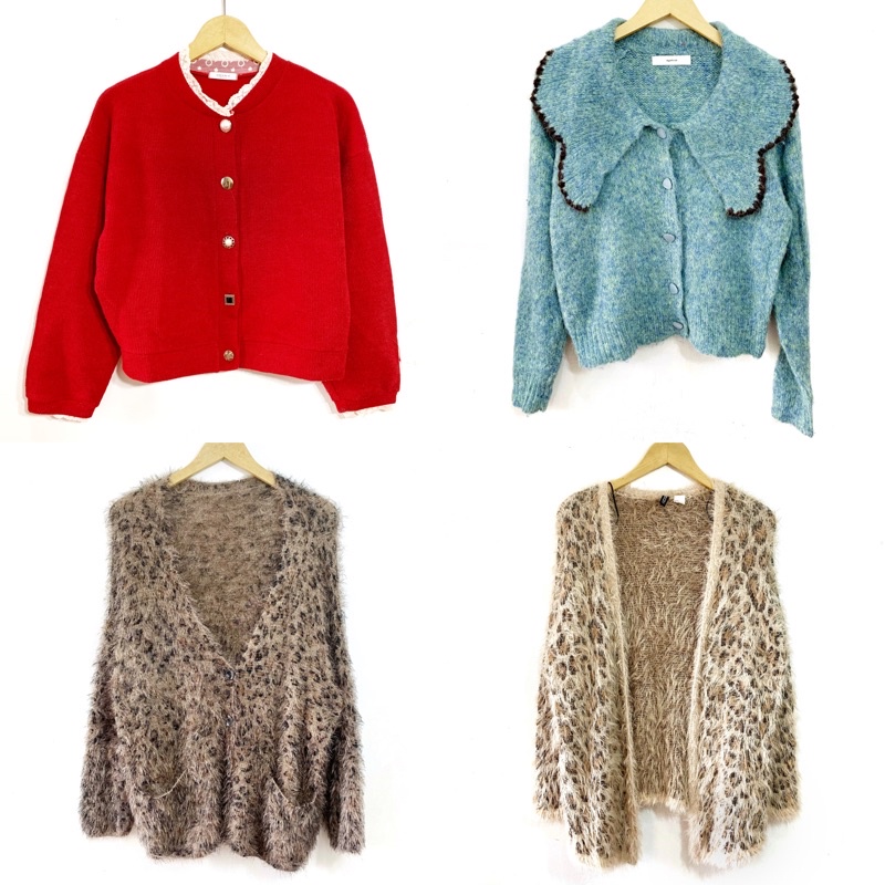 Academia Korean Cardigan Kepang Cable