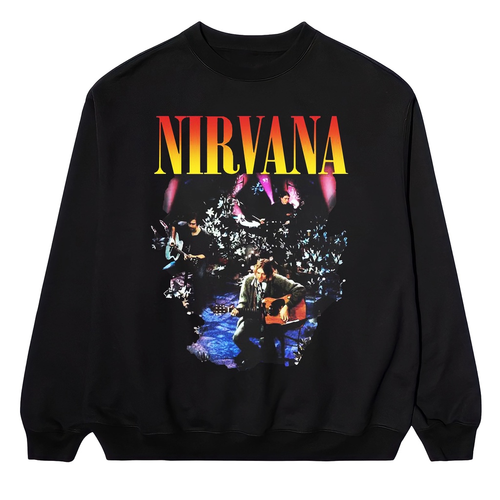CREWNECK BAND NIRVANA MTV UNPLUGGED VINTAGE (UNISEX SWEATER)