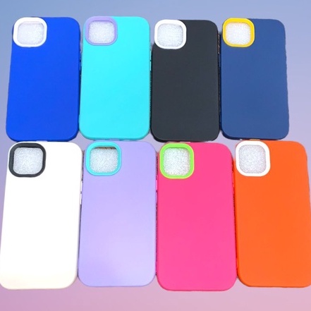 DUAL COLOR CASE SOFTCASE FULL COVER IPH CASE IPH  7/8 iPh 7+/8+  iPh X/XS  iPh XR iPh XS Max  iPh 11 6.1