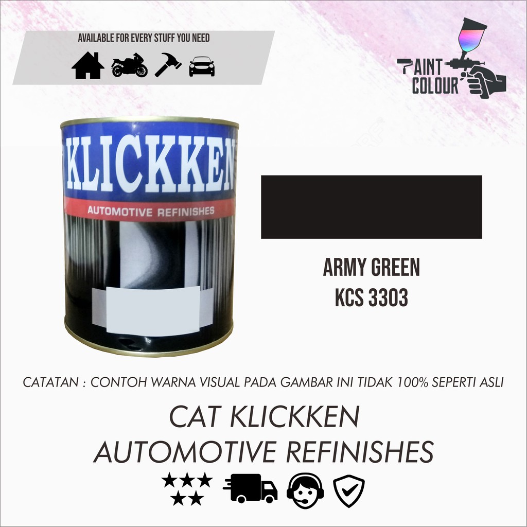 Cat Klickken Automotive Refinishes - Army Green 3303