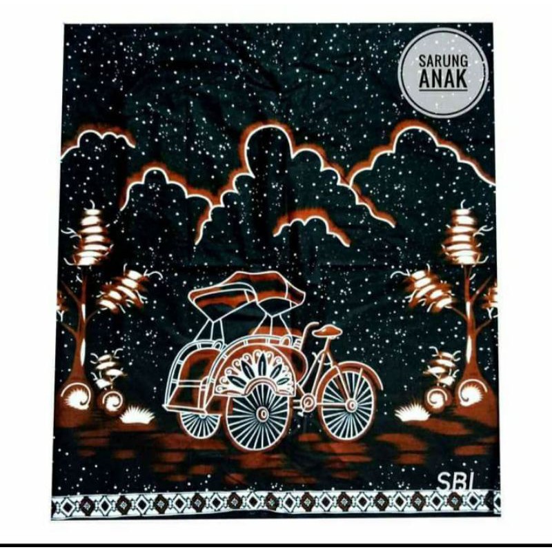 sarung anak motif becak