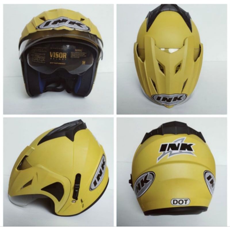 HELM INK  DOBLE VISOR KUALITAS TERBAIK DARI YG LAIN ORIGINAL FNK TERMURAH-2