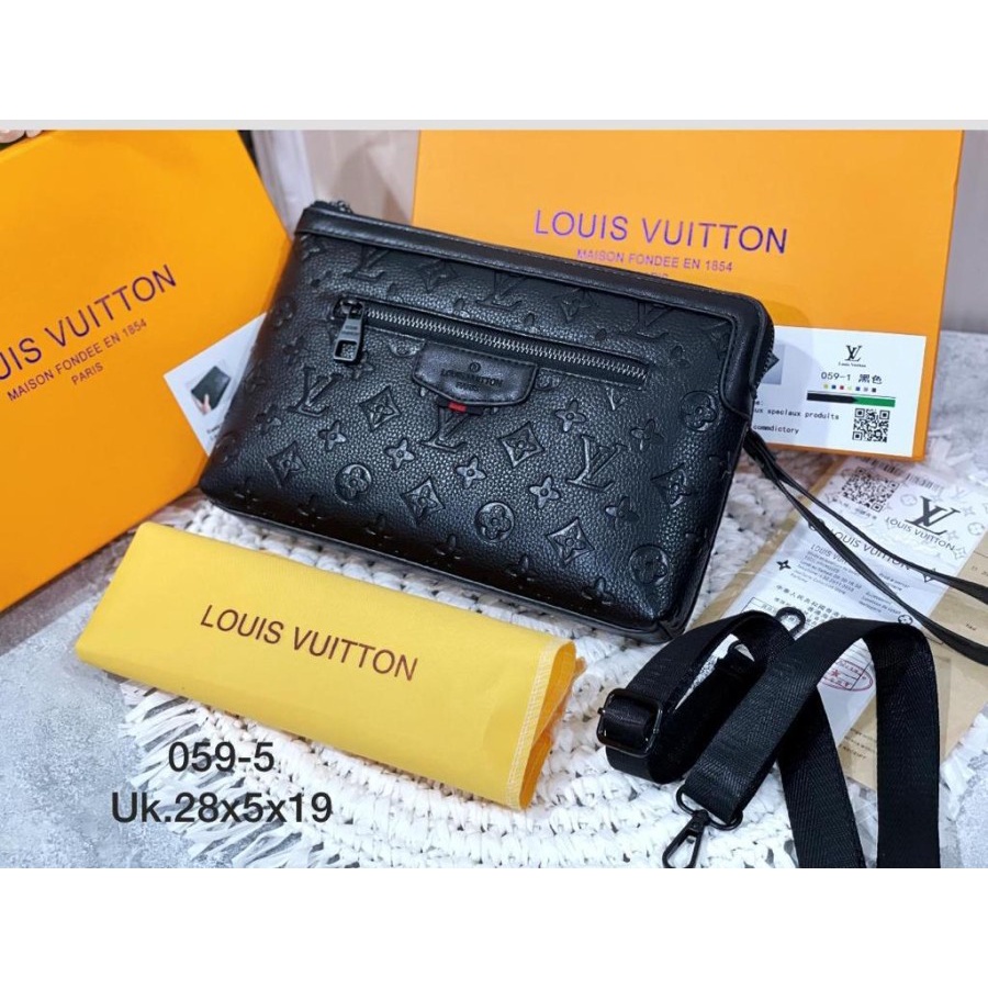 HANDBAG PRIA WANITA - HANDBAG KULIT PRIA DAN WANITA -CLUTCH LV PRIA