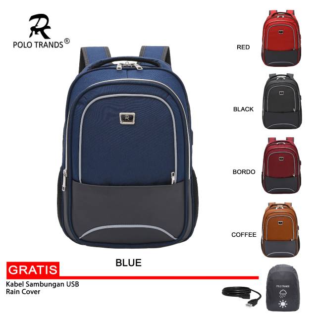 Tas ransel laptop original polo trands