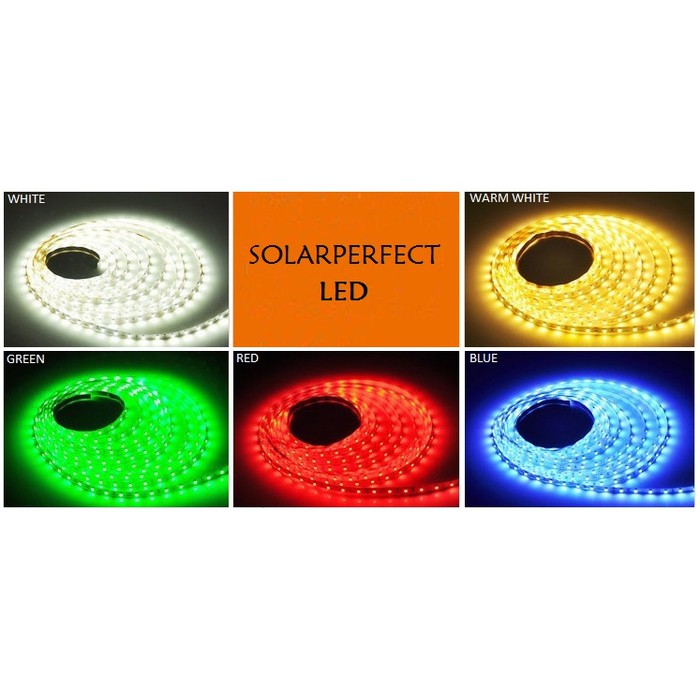 FLEXIBLE LED STRIP SMD 3528 WATERPROOF 12V 300 LED -5 meter ALL COLOUR