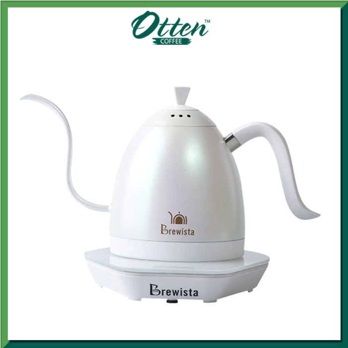 Brewista - Gooseneck Double Wall Insulated Variable Kettle Electric 600ml - Pearl White-0