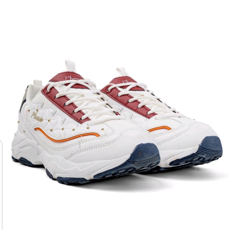 PHOENIX BRITNEY WHITE/BURGUNDY - Woman Shoes