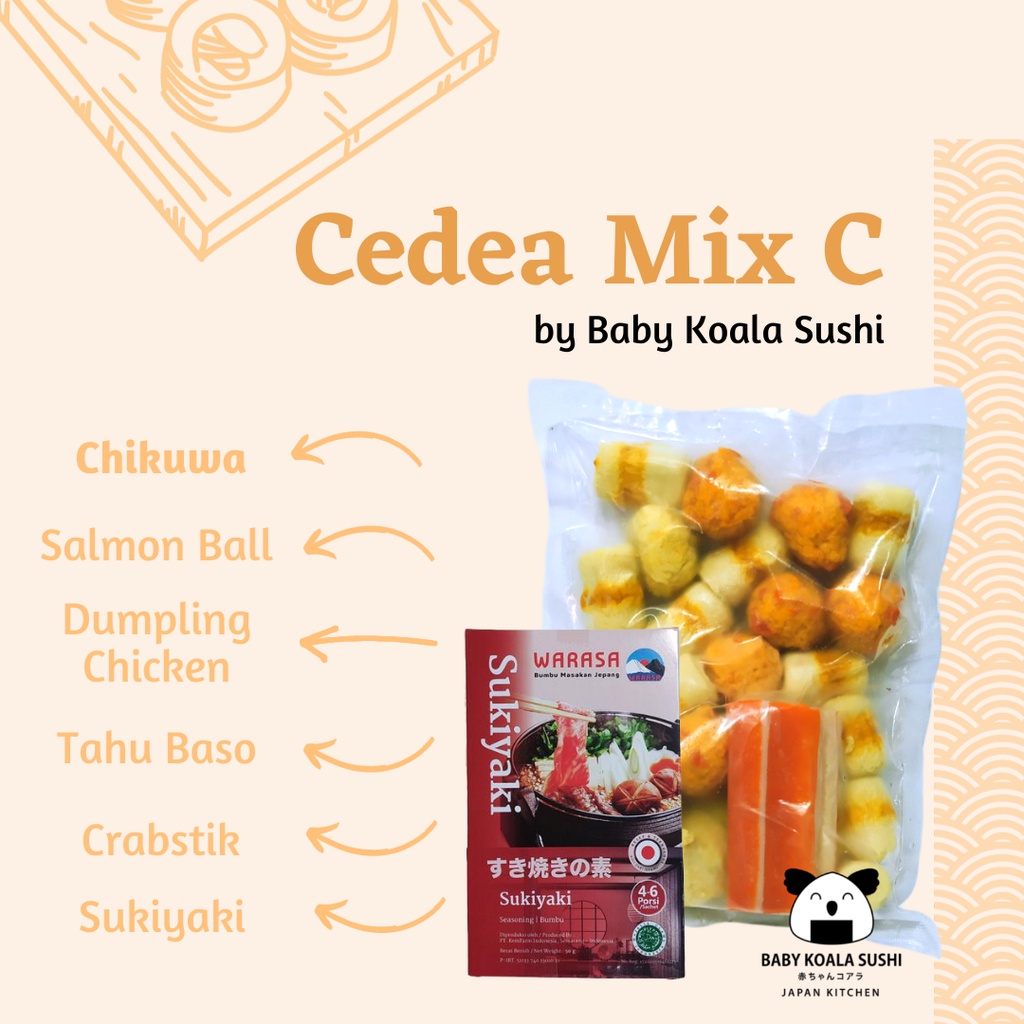 CEDEA Steamboat Mix 500g Halal | By  Baby Koala Sushi