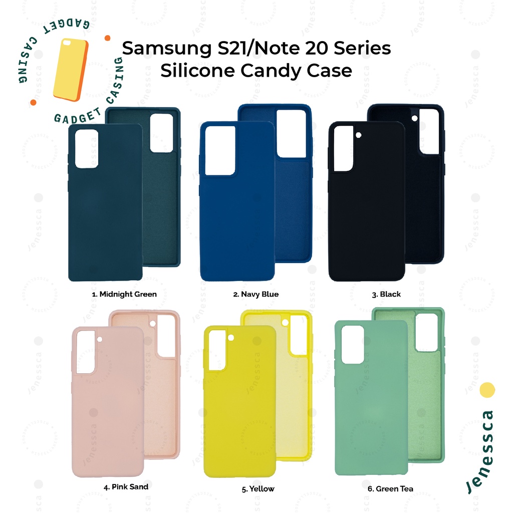 Casing Samsung Note 20/Note 20 Ultra Silicone Case Camera Soft Case Candy