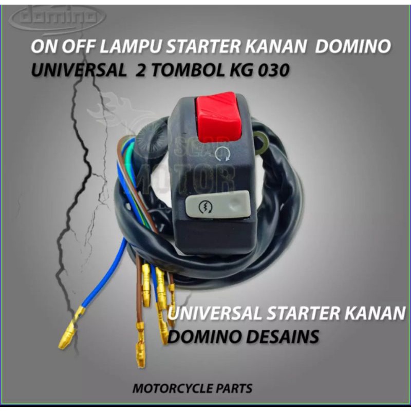 Saklar Kanan Model KTC Domino Stater On Off Engine Stop Universal