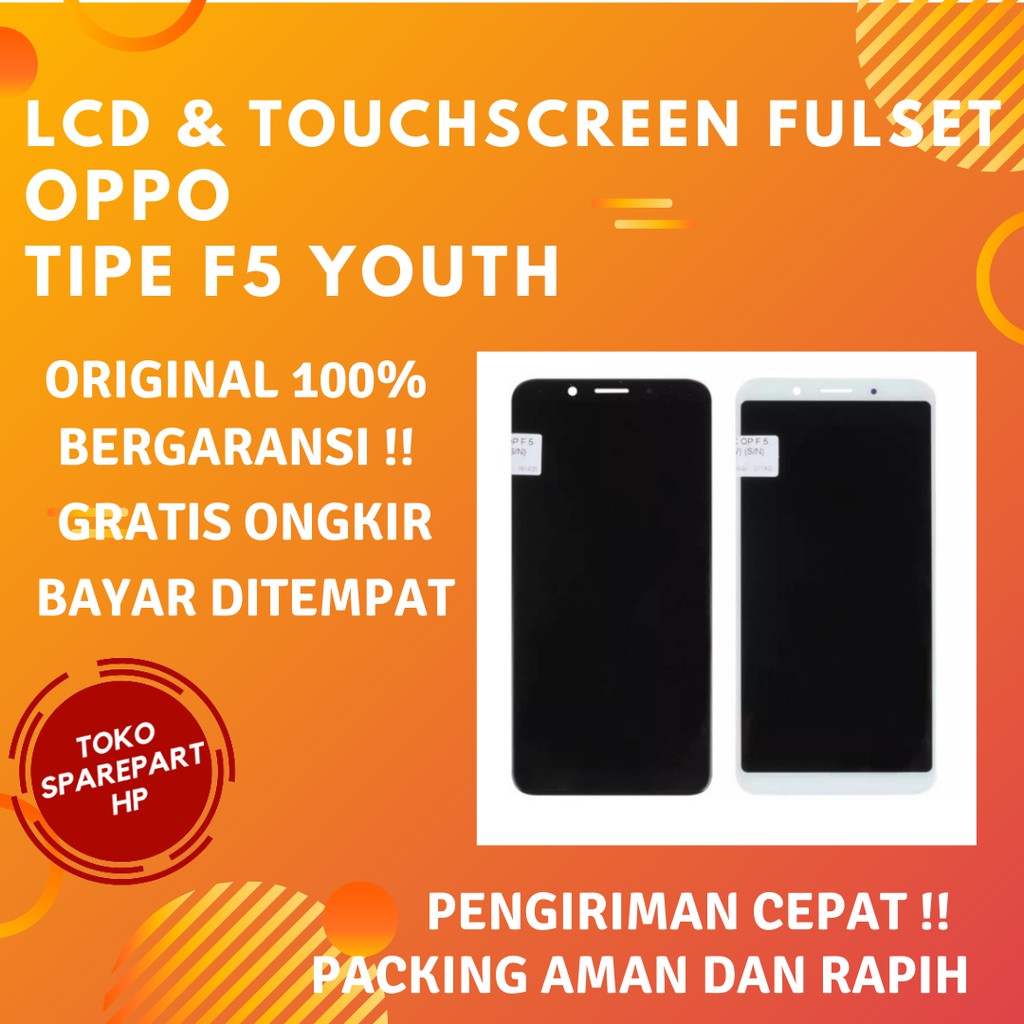 Lcd Oppo F5 Youth / F5 Original Fullset Lcd Screen + Touchscreen Oppo F5 Youth Ori Full set