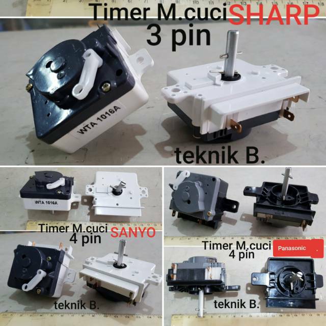 TIMER SWICTH MESIN CUCI 3 4 PIN