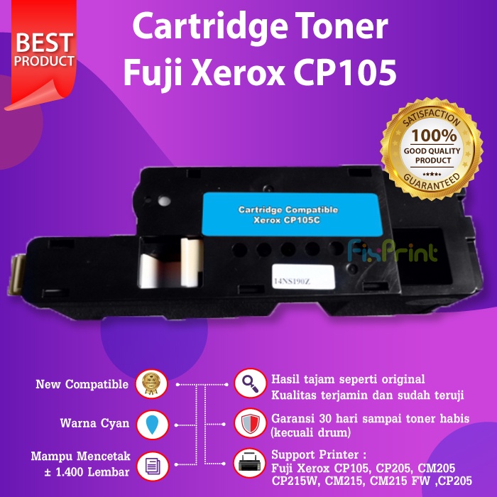 Cartridge Toner Compatible Fuji Xerox CP105 CP215W CM215 CM215FW CP205 CM205 With Chip