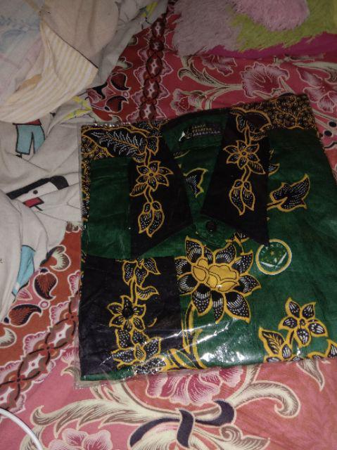 Batik Ipnu Kemeja Batik Ipnu Nasional Lengan Panjang Grosir