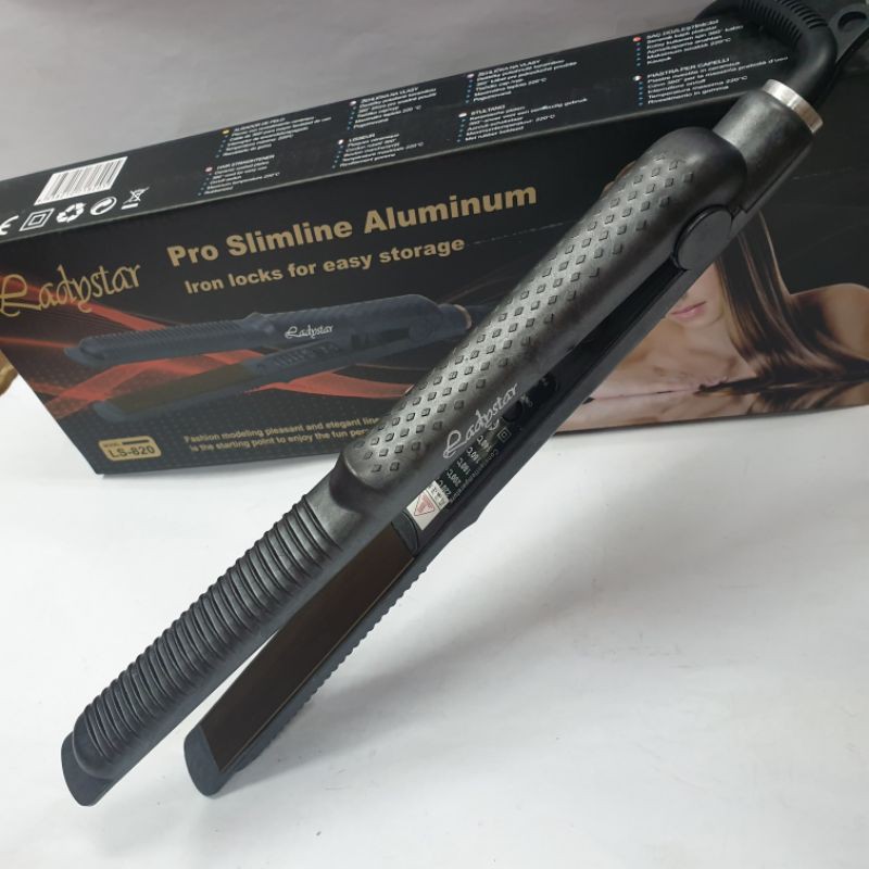 Alat Catok Ladystar  LS-820  Rambut Lurus Curly Keriting Rebonding Murah Original