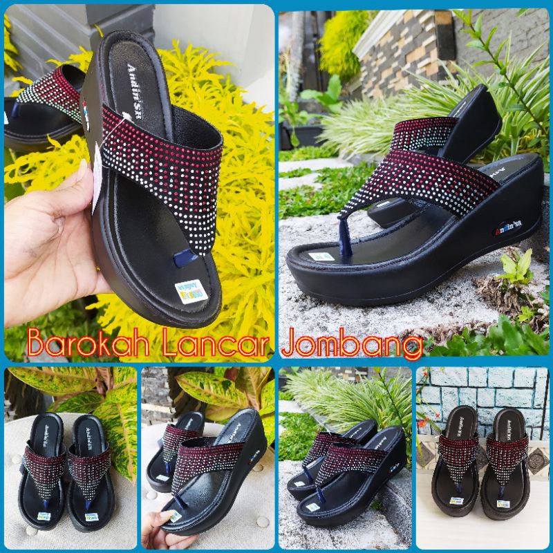 SANDAL WEDGES WANITA JAPIT ANDIN SR 01 SIZE 37-40